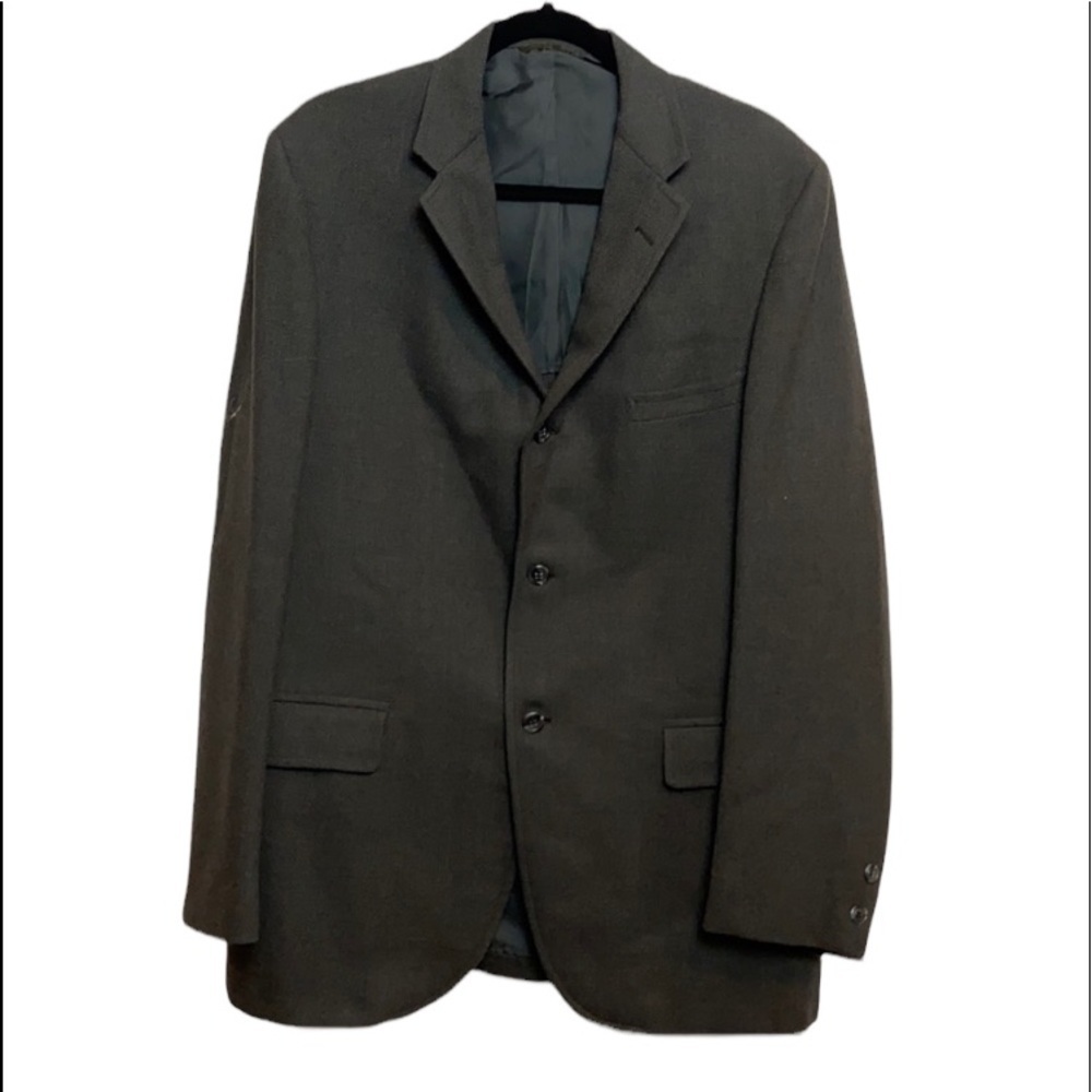 TWEED Wool Blazer Dayton’s Men’s Dark Olive green/Grey sport coat size 44